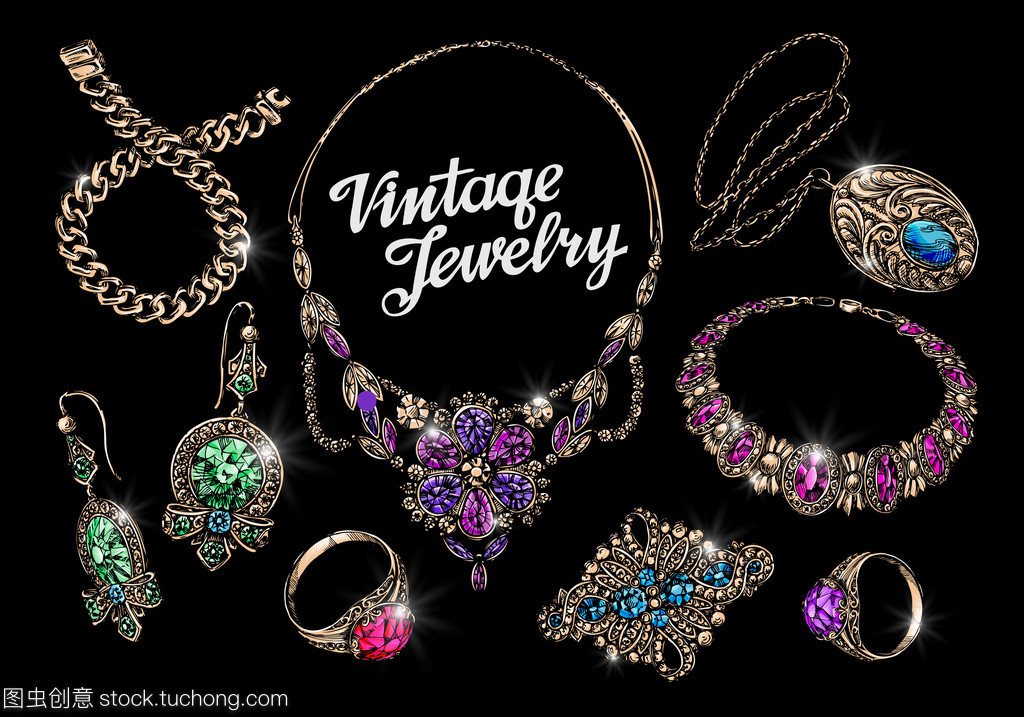 时光之韵 手绘宝石与复古首饰的艺术魅力